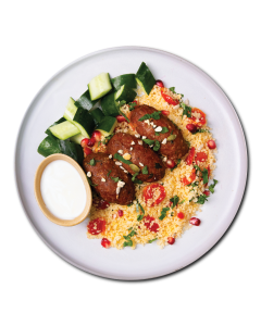 Lamb Kofta with Couscous, Cucumber Mint Yoghurt and Pomegranate - LARGE